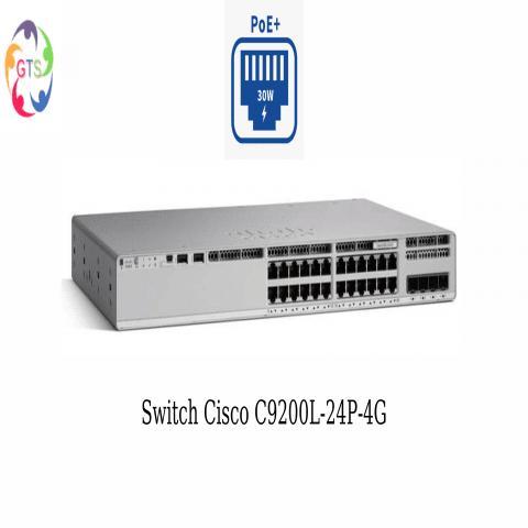 Switch Cisco C9200L-24P-4G-A