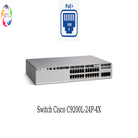 Switch Cisco C9200L-24P-4X-A